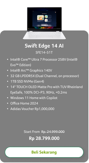 Swift Edge 14 AI SFE14-51T
